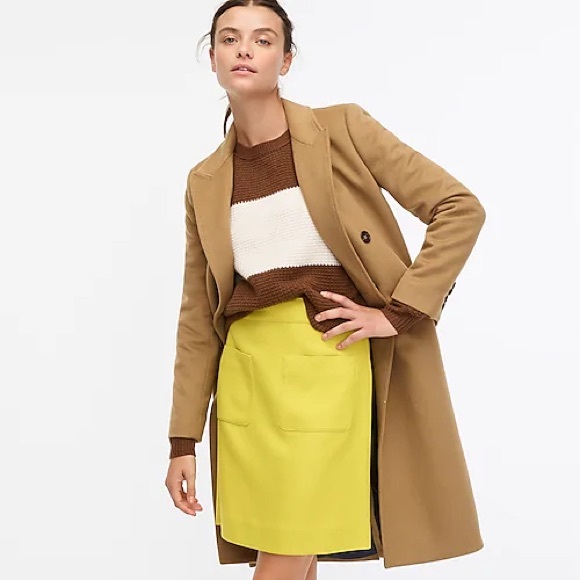 NWT J.Crew mini skirt in double-serge wool skirt. - Picture 2 of 12
